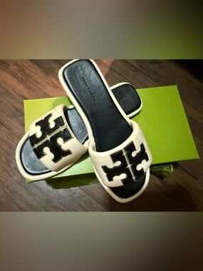 Tory Burch Double T Sport Slide